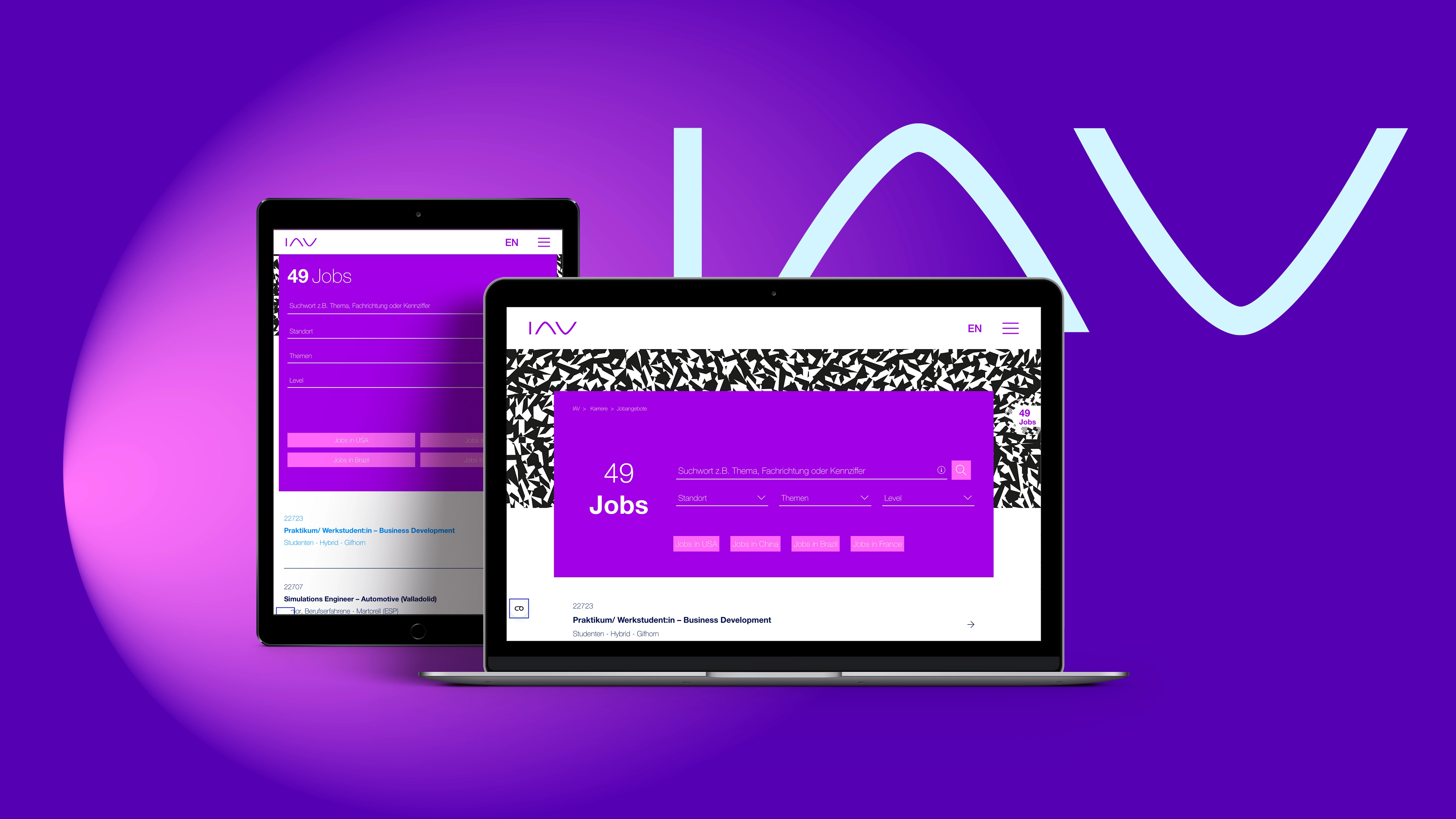 Integration von SAP SuccessFactors – IAV-Schnittstellenprojekt für digitale Jobsuche auf Tablet und Laptop Integration von SAP SuccessFactors – IAV-Schnittstellenprojekt für digitale Jobsuche auf Tablet und Laptop