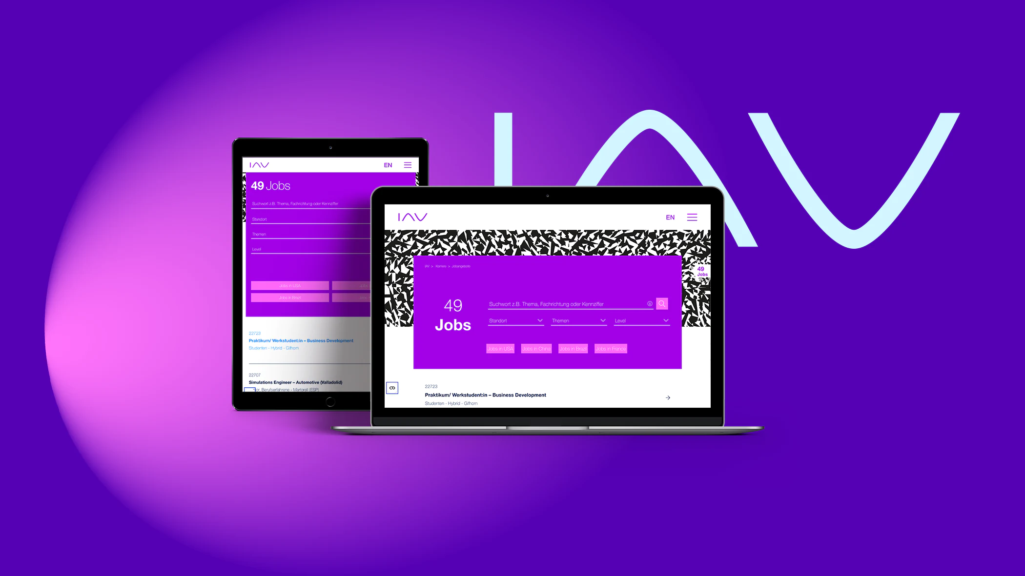 IAV Carriere Wordpress Website