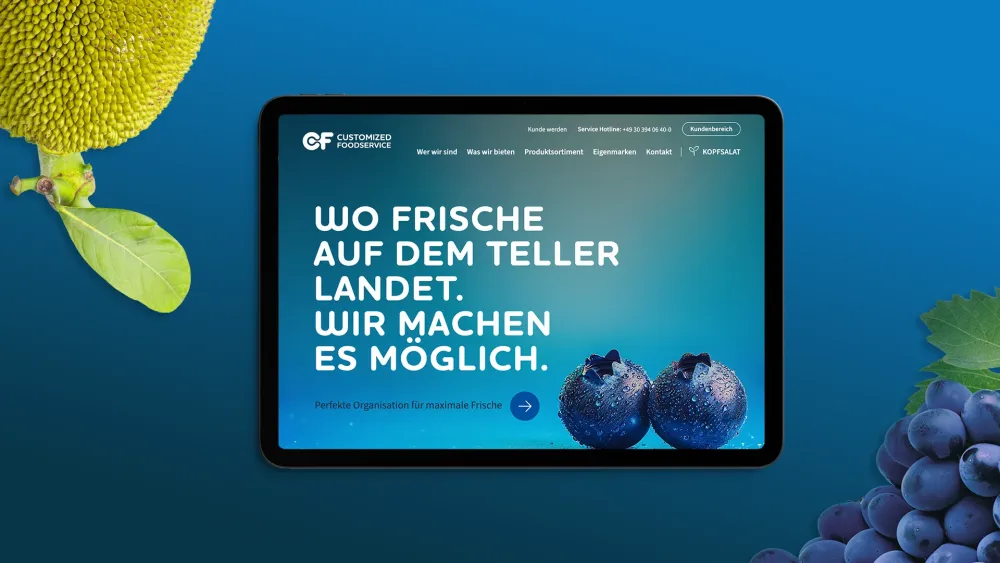 publicgarden: Mobile Ansicht CDGastro | Relaunch