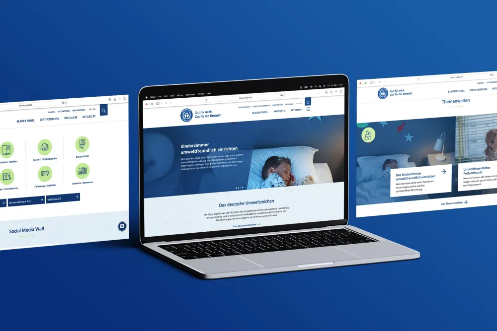 publicgarden: Website Umweltzeichen Blauer Engel