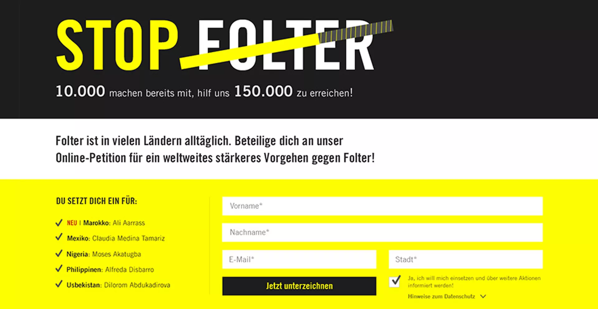 Insights Amnesty | Stop Folter