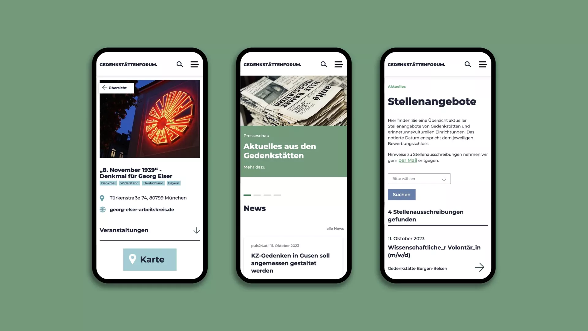 Referenzen Gedenkstättenforum | Mobile Ansicht