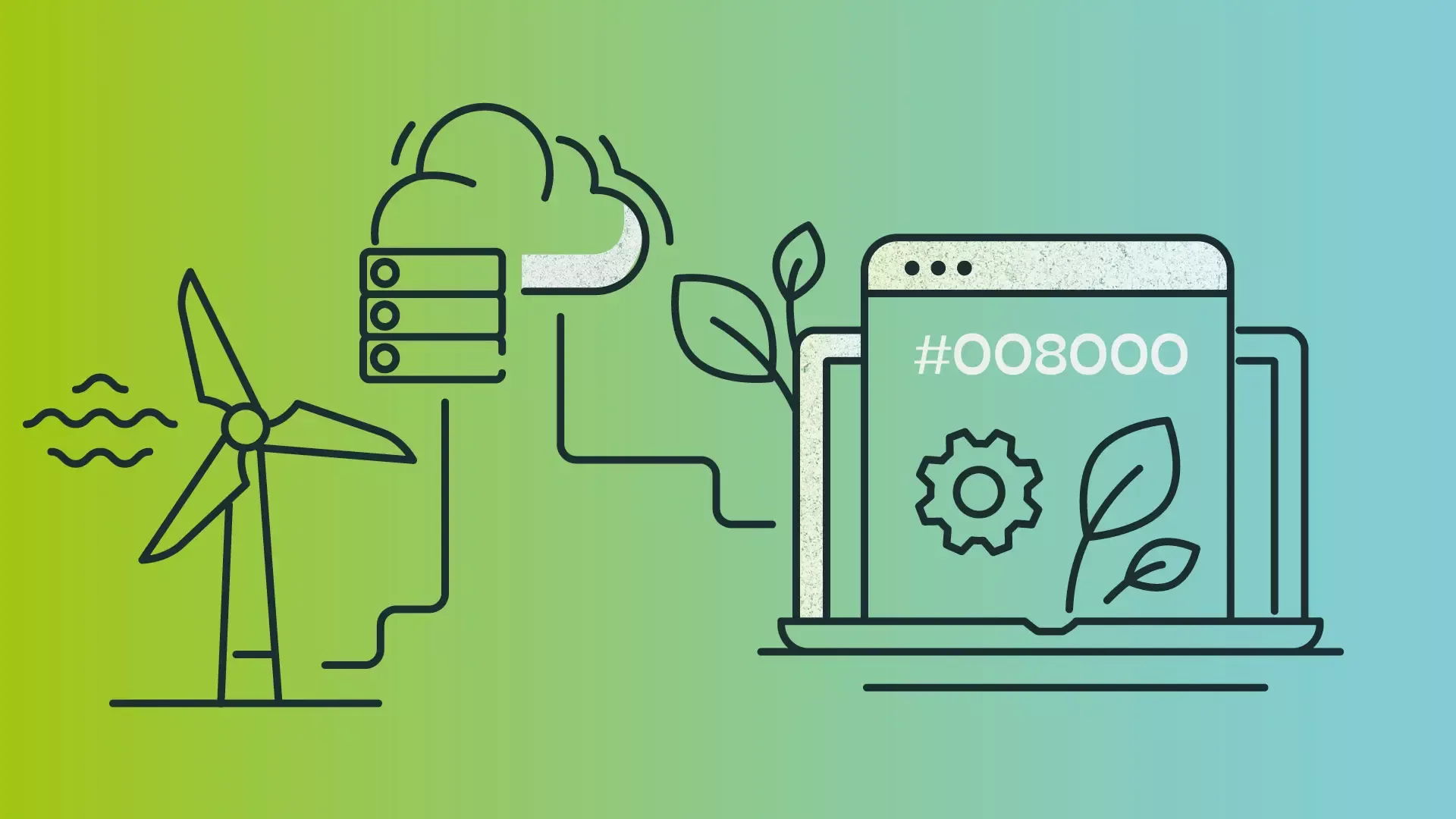Blog: Nachhaltige Web-Entwicklung Windenergie, Server, Endgeräte