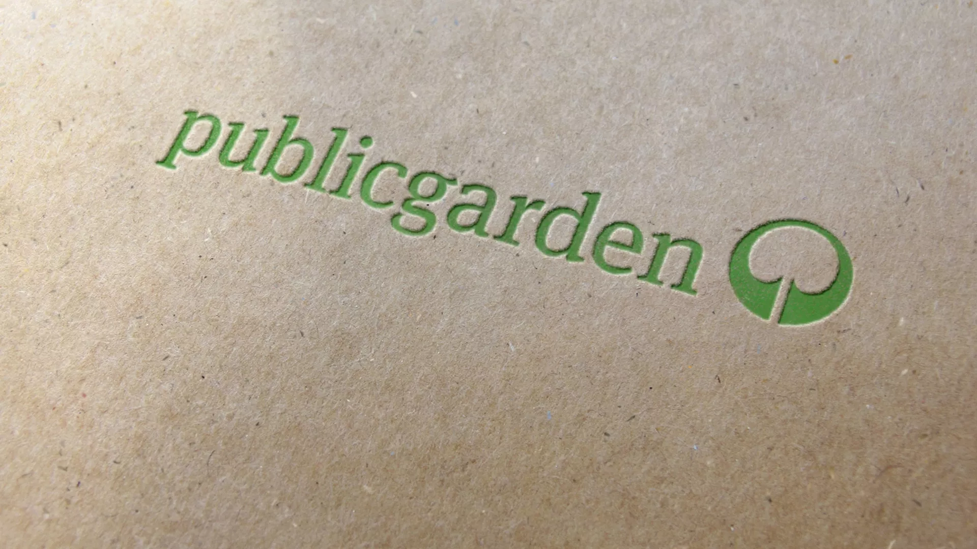 Insights 2016 | Publicgarden Logo in Letterpress