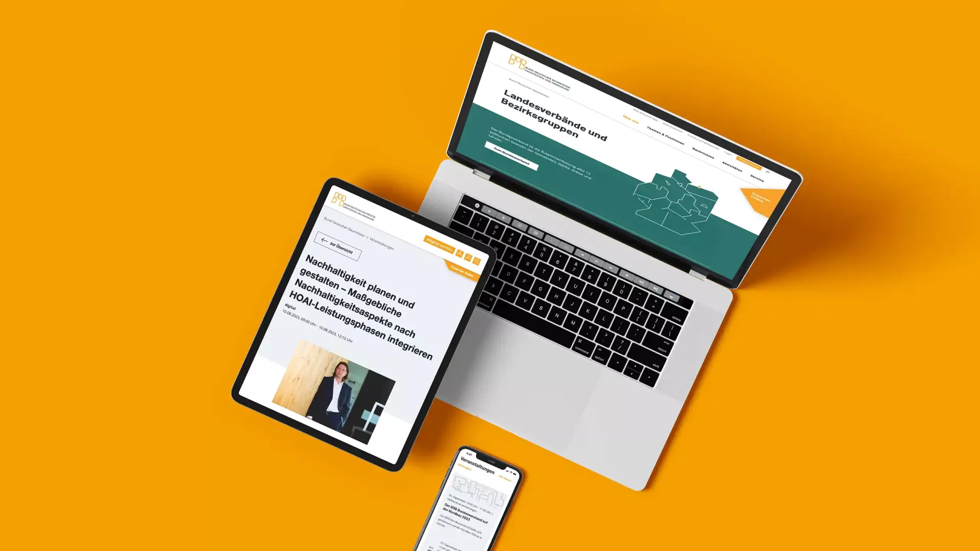 Website Bund Deutscher Baumeister, Architekten und Ingenieure e. V.