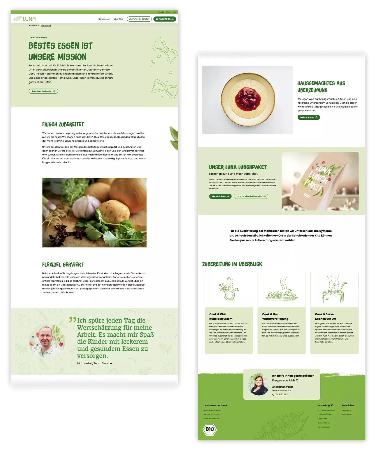 Luna Website Schulessen Luna Website Schulessen
