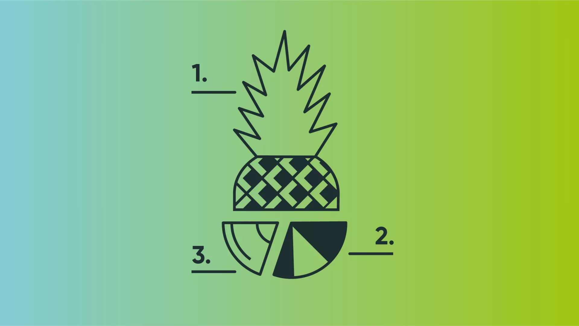 Titel: Motiv Ananas als Piktogramm-Diagramm Titel: Motiv Ananas als Piktogramm-Diagramm