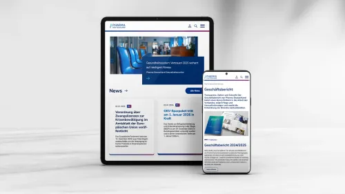 Tablet- und Mobilversion, Pharma Deutschland