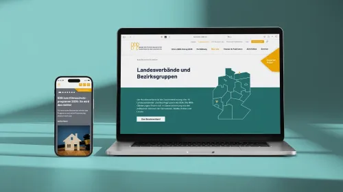 Ansicht Website vom BDB 